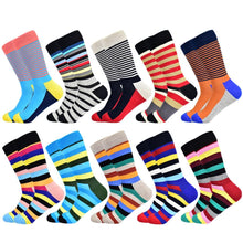 Load image into Gallery viewer, Men Cotton Colourful Striped Happy Socks freeshipping - Tyche Ace
