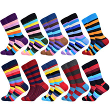 Load image into Gallery viewer, Men Cotton Colourful Striped Happy Socks freeshipping - Tyche Ace