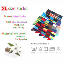 Load image into Gallery viewer, Men Cotton Colourful Striped Happy Socks freeshipping - Tyche Ace