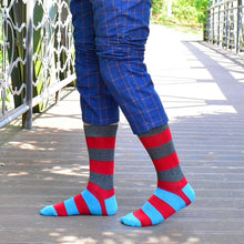 Load image into Gallery viewer, Men Cotton Colourful Striped Happy Socks freeshipping - Tyche Ace