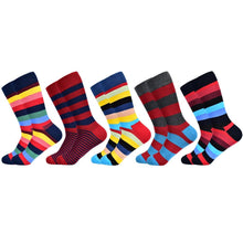 Load image into Gallery viewer, Men Cotton Colourful Striped Happy Socks freeshipping - Tyche Ace