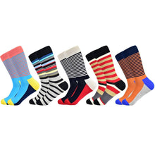 Load image into Gallery viewer, Men Cotton Colourful Striped Happy Socks freeshipping - Tyche Ace
