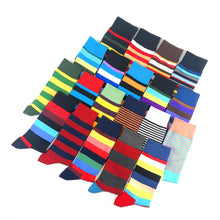 Load image into Gallery viewer, Men Cotton Colourful Striped Happy Socks freeshipping - Tyche Ace
