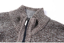 Load image into Gallery viewer, Men Cotton Warm Thick Slim Fit Stand Collar Zipper Jacket freeshipping - Tyche Ace