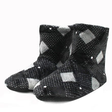 Load image into Gallery viewer, Men Lattice Soft Plus Warm Winter Cotton Slippers freeshipping - Tyche Ace