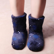 Load image into Gallery viewer, Men Lattice Soft Plus Warm Winter Cotton Slippers freeshipping - Tyche Ace