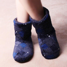 Load image into Gallery viewer, Men Lattice Soft Plus Warm Winter Cotton Slippers freeshipping - Tyche Ace