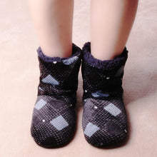 Load image into Gallery viewer, Men Lattice Soft Plus Warm Winter Cotton Slippers freeshipping - Tyche Ace