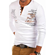 Load image into Gallery viewer, Men Long Sleeve Printed Cotton T-shirts freeshipping - Tyche Ace