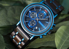 Load image into Gallery viewer, Men Luxury Customised Wooden Carved Watches freeshipping - Tyche Ace