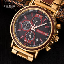 Load image into Gallery viewer, Men Luxury Customised Wooden Carved Watches freeshipping - Tyche Ace