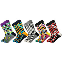 Load image into Gallery viewer, Plaid Design Colourful Happy Comfortable Socks For Men freeshipping - Tyche Ace