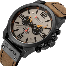 Load image into Gallery viewer, Men Quartz Military Genuine Leather Wrist Watches freeshipping - Tyche Ace