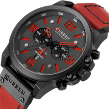 Load image into Gallery viewer, Men Quartz Military Genuine Leather Wrist Watches freeshipping - Tyche Ace