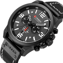 Load image into Gallery viewer, Men Quartz Military Genuine Leather Wrist Watches freeshipping - Tyche Ace