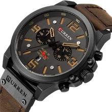 Load image into Gallery viewer, Men Quartz Military Genuine Leather Wrist Watches freeshipping - Tyche Ace