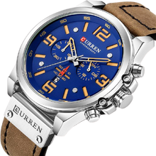 Load image into Gallery viewer, Men Quartz Military Genuine Leather Wrist Watches freeshipping - Tyche Ace