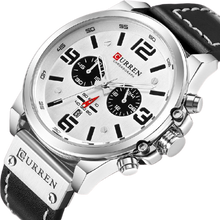 Load image into Gallery viewer, Men Quartz Military Genuine Leather Wrist Watches freeshipping - Tyche Ace