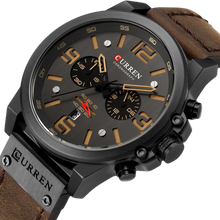 Load image into Gallery viewer, Men Quartz Military Genuine Leather Wrist Watches freeshipping - Tyche Ace