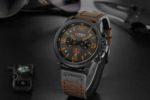 Load image into Gallery viewer, Men Quartz Military Genuine Leather Wrist Watches freeshipping - Tyche Ace