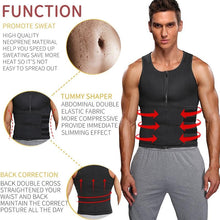 Load image into Gallery viewer, Men Sauna Waist Double Belt Abdomen Slimming Fat Burn Sweat Fitness Vest freeshipping - Tyche Ace