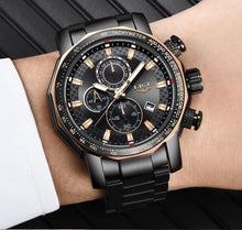Load image into Gallery viewer, Men Stainless Steel Quartz Sports Chronograph Water Resistant Watches freeshipping - Tyche Ace