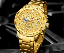 Load image into Gallery viewer, Men Stainless Steel Quartz Sports Chronograph Water Resistant Watches freeshipping - Tyche Ace