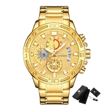 Load image into Gallery viewer, Men Stainless Steel Quartz Sports Chronograph Water Resistant Watches freeshipping - Tyche Ace