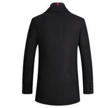 Load image into Gallery viewer, Men Stylish Detachable Scarf Single Breasted Woollen Coats freeshipping - Tyche Ace