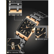 Load image into Gallery viewer, Men top brand luxury square design style wrist watches freeshipping - Tyche Ace