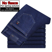 Load image into Gallery viewer, Men Warm Thick Fleece Lined Regular Fit Stretch Denim Jeans Trousers freeshipping - Tyche Ace