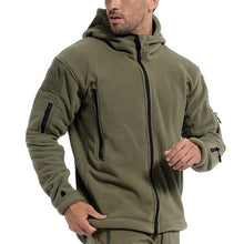 Load image into Gallery viewer, Men Winter Thermal Fleece Hooded Softshell Outdoor Jacket freeshipping - Tyche Ace