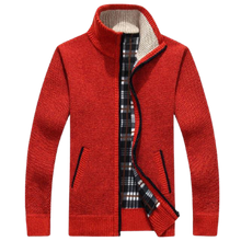 Load image into Gallery viewer, Men Winter Thick Faux Fur Wool Sweater Cardigan Jackets freeshipping - Tyche Ace