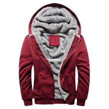 Load image into Gallery viewer, Men Winter Thick Warm Fleece Zip Up Hoodie freeshipping - Tyche Ace
