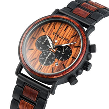 Load image into Gallery viewer, Men Wooden Stylish fashionable Military Watches freeshipping - Tyche Ace
