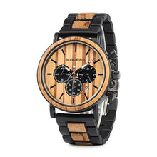 Load image into Gallery viewer, Men Wooden Stylish fashionable Military Watches freeshipping - Tyche Ace