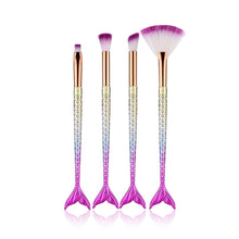 Load image into Gallery viewer, Mermaid Shape Design Makeup Pencil  Foundation Highlighter Brush Set freeshipping - Tyche Ace