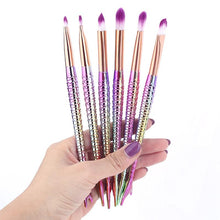 Load image into Gallery viewer, Mermaid Shape Design Makeup Pencil  Foundation Highlighter Brush Set freeshipping - Tyche Ace