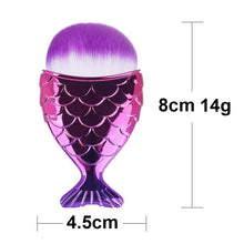 Load image into Gallery viewer, Mermaid Shape Design Makeup Pencil  Foundation Highlighter Brush Set freeshipping - Tyche Ace