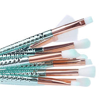 Load image into Gallery viewer, Mermaid Shape Design Makeup Pencil  Foundation Highlighter Brush Set freeshipping - Tyche Ace