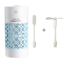 Load image into Gallery viewer, Mini LED Night Aroma Essential Oil Ultrasonic Humidifier Diffuser With Fan freeshipping - Tyche Ace
