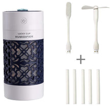 Load image into Gallery viewer, Mini LED Night Aroma Essential Oil Ultrasonic Humidifier Diffuser With Fan freeshipping - Tyche Ace