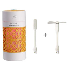 Load image into Gallery viewer, Mini LED Night Aroma Essential Oil Ultrasonic Humidifier Diffuser With Fan freeshipping - Tyche Ace