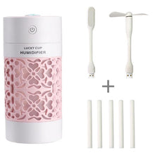 Load image into Gallery viewer, Mini LED Night Aroma Essential Oil Ultrasonic Humidifier Diffuser With Fan freeshipping - Tyche Ace