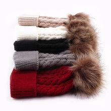 Load image into Gallery viewer, Mom And Child Warm Matching Winter Knitted Soft Beanie Hats freeshipping - Tyche Ace