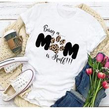 Load image into Gallery viewer, MomLife Stylish Casual Women Printed T Shirts freeshipping - Tyche Ace