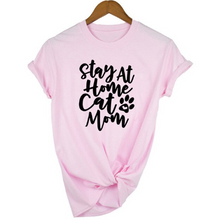Load image into Gallery viewer, MomLife Women Stay at Home Cat Mom T Shirts freeshipping - Tyche Ace