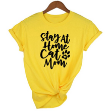 Load image into Gallery viewer, MomLife Women Stay at Home Cat Mom T Shirts freeshipping - Tyche Ace