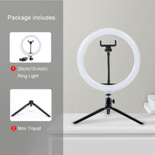 Load image into Gallery viewer, Multi-Function Led Rim Of Lamp Selfie Ring Light Photography Mobile Holder Support Tripod Stand freeshipping - Tyche Ace