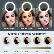 Load image into Gallery viewer, Multi-Function Led Rim Of Lamp Selfie Ring Light Photography Mobile Holder Support Tripod Stand freeshipping - Tyche Ace